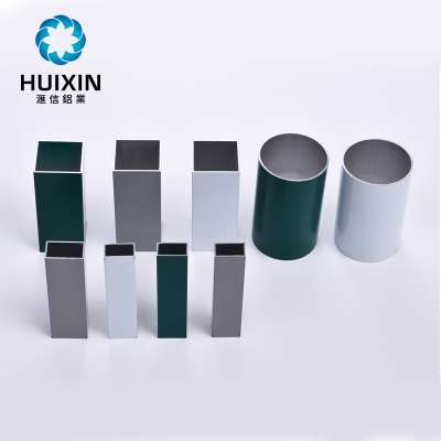 Foshan manufacturer extrusion colorful anodized rectangular pipe square tube aluminium profile